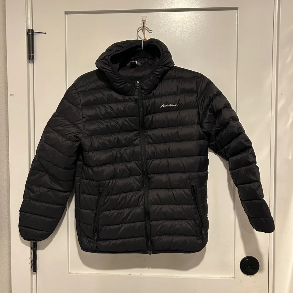 Eddie Bauer Men's Charcoal Puffer Jacket